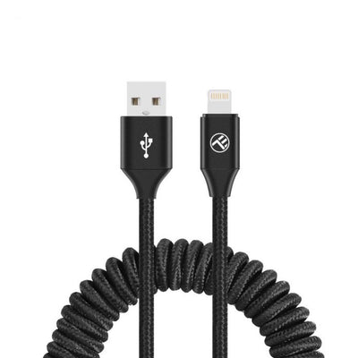 Tellur Data Cable Extendable USB to Lightning 3A 1.8m Black