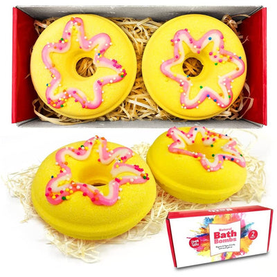 Zimpli Gifts Бомбочки для ванны Natural Baff Donuts, 200 г (2 шт.) 