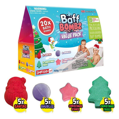 Zimpli Kids шипучие бомбочки для ванны CHRISTMAS Mega Pack, 20 шт. 