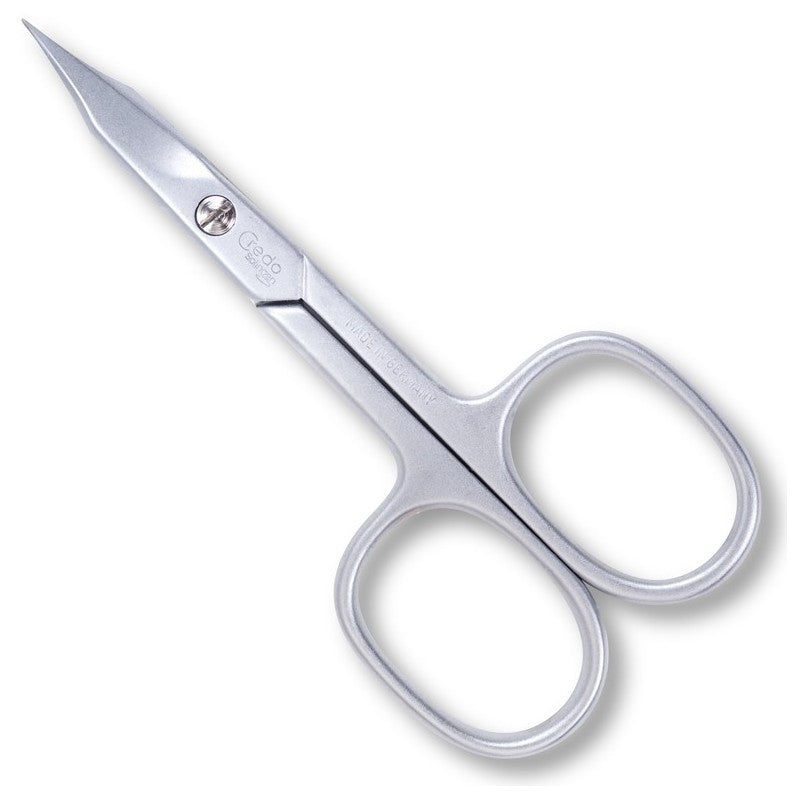 Nail scissors Credo CRE08018 9 cm, matte, chrome, pointed end
